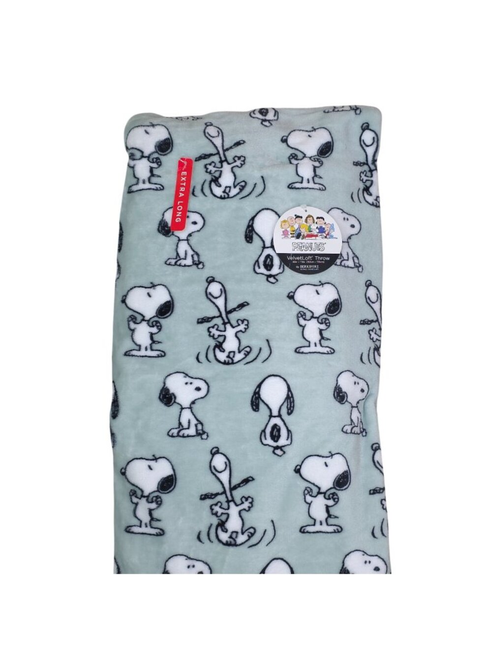 Peanuts Snoopy VelvetLoft Throw Blanket 60"x70" Extra Long Soft By Berkshire